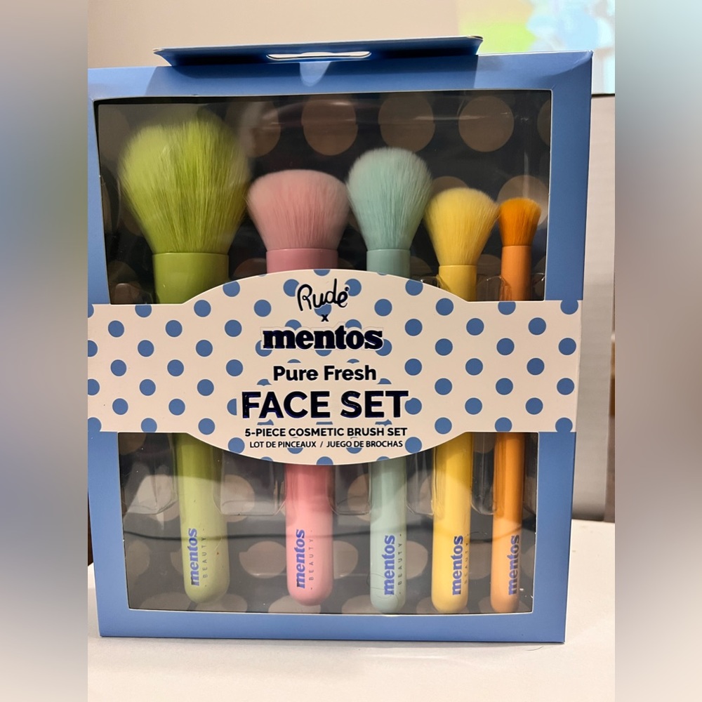💥 Buy 2 Get 1 Free💥 RudexMentos Pure Fresh FACE SET 5 Piece Cosmetic Brush Set